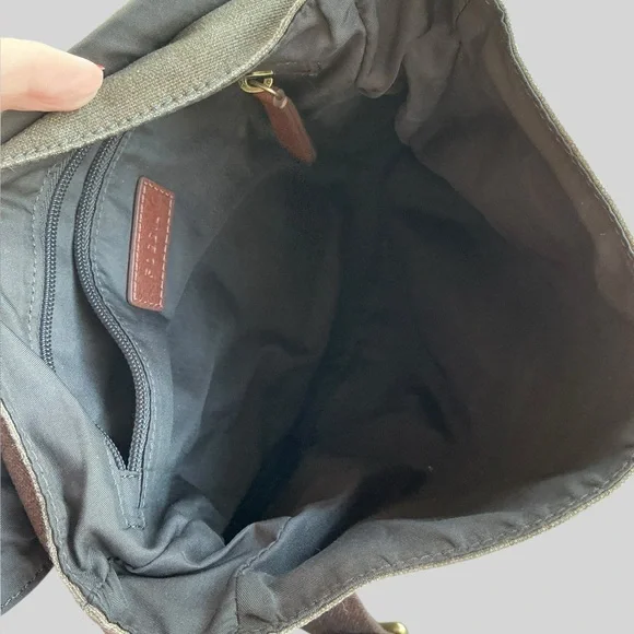 Fossil Renmore City Bag Olive Green Messenger Crossbody Unisex Adjustable Strap - Picture 12 of 15